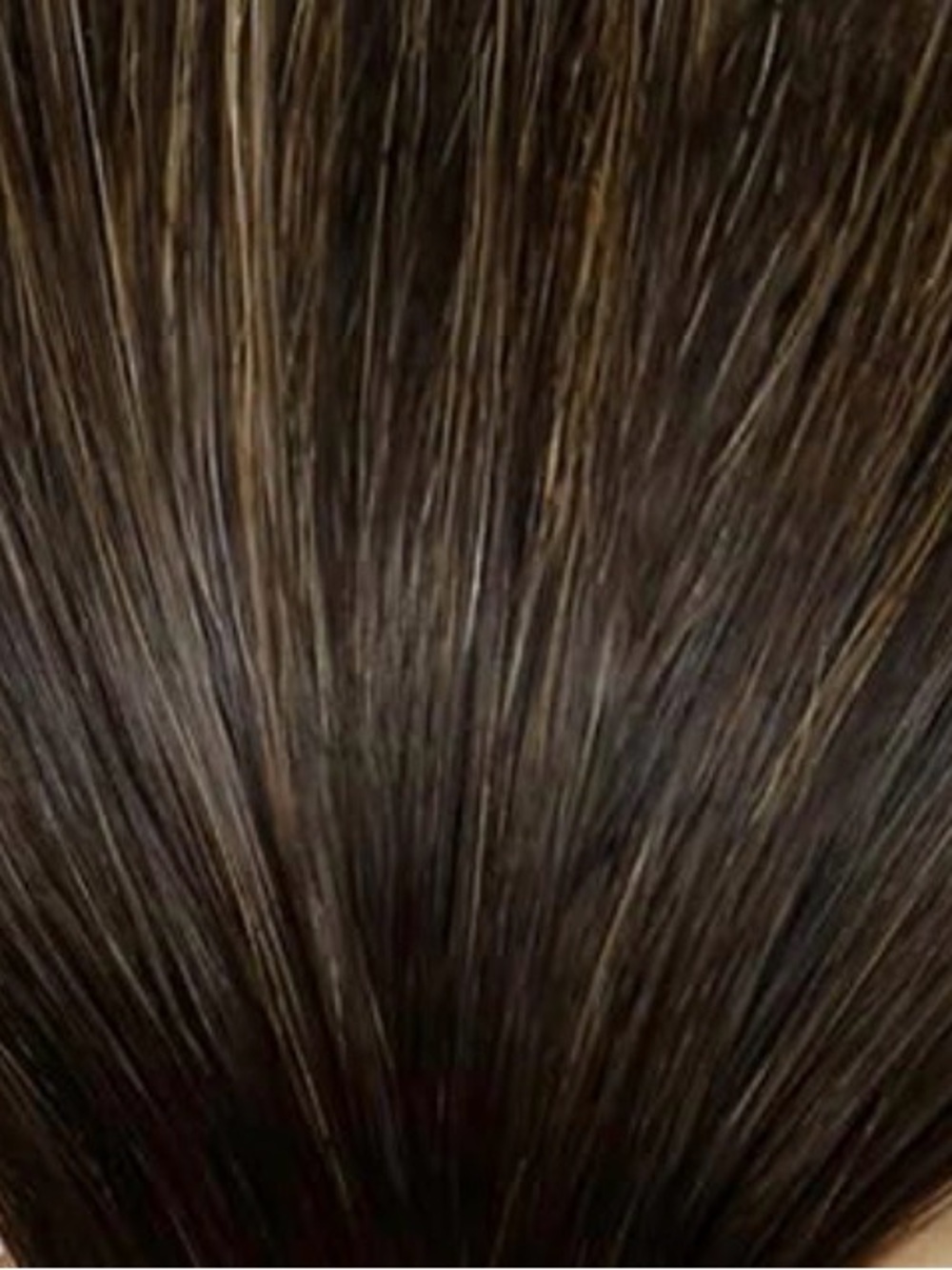24inch Infinity Hair Extension weft - Dark Brown with caramel highlights